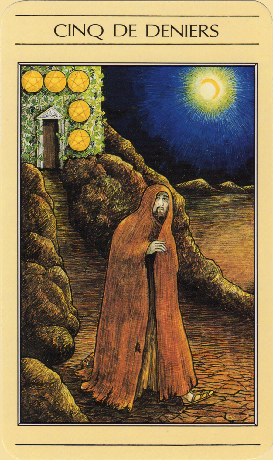 Histoires de cartes Tarot Mythique 5 Deniers